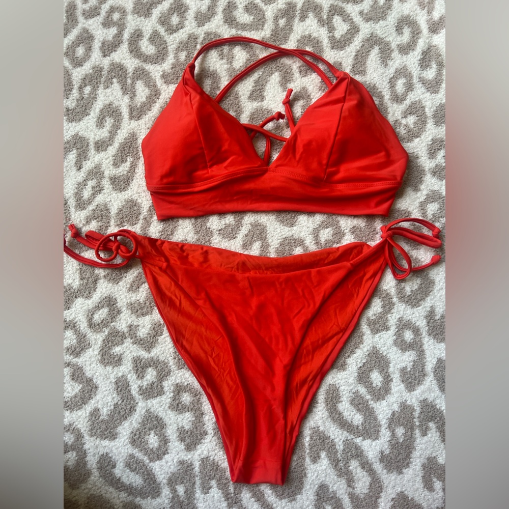 Women's Red Bikini Set